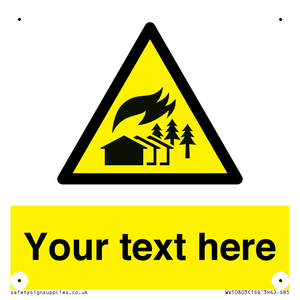 Custom Warning: Large scale fire zone